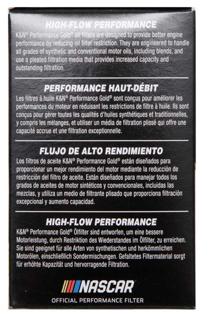 K&N Engineering K&N Performance Oil Filter for Hyundai/Kia 3.8L V6, 4.6L/5.0L V8 HP-7029