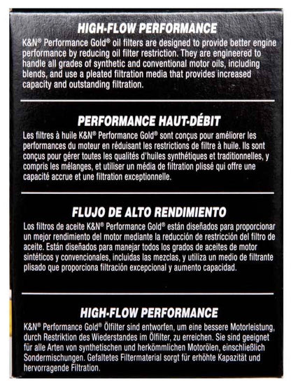 K&N Engineering K&N Performance Oil Filter for 15-16 Hyundai Genesis Sedan 3.8L V6 HP-7035