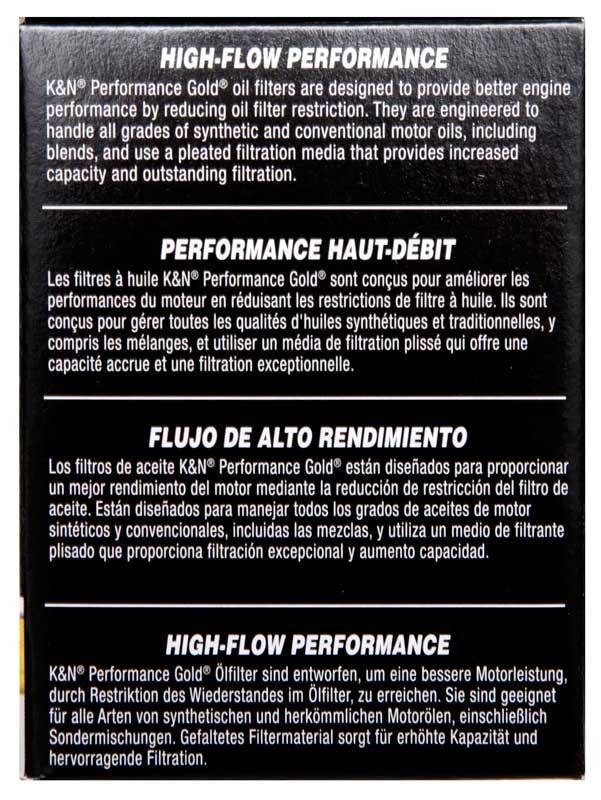 K&N Engineering K&N Performance Oil Filter for 15-16 Hyundai Genesis Sedan 3.8L V6 HP-7035