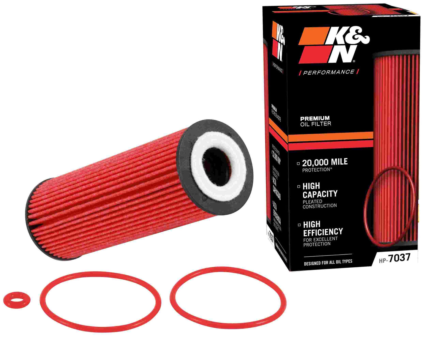 K&N Engineering K&N Ford / Lincoln 1.938in OD x 5.5in H Oil Filter HP-7037