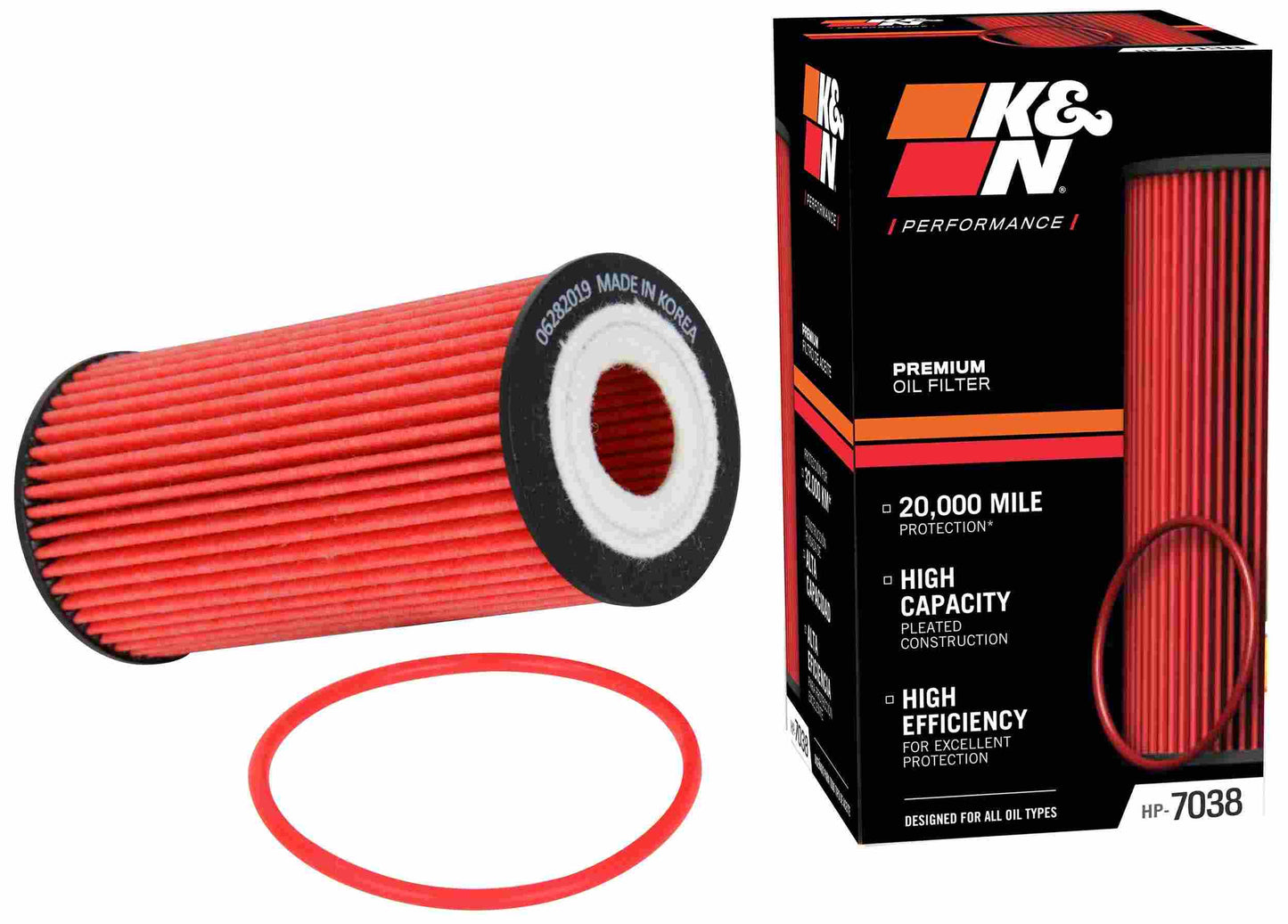 K&N Engineering K&N Performance Oil Filter for 2019 Audi A3 2.0L HP-7038