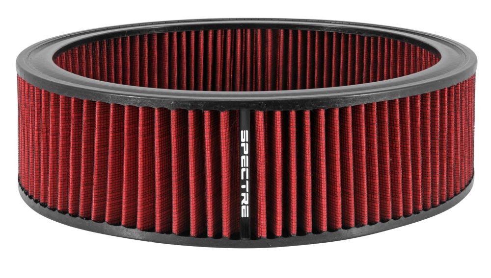 Spectre Round Air Filter 14in. x 4in. - Red HPR0138