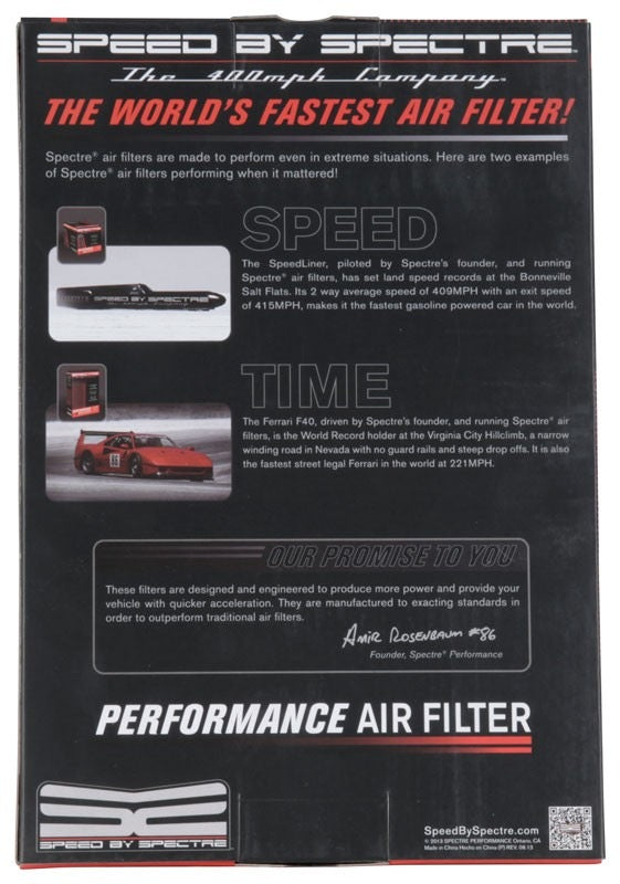 Spectre 15-17 Mitsubishi Lancer VIII 1.8L L4 DSL Replacement Panel Air Filter HPR6690