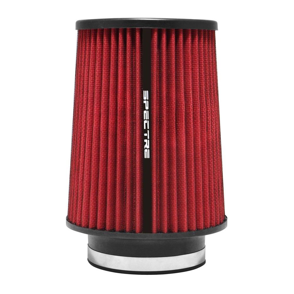 Spectre HPR Conical Air Filter 4in. Flange ID / 6in. Base OD / 9in. Tall - Red HPR9889