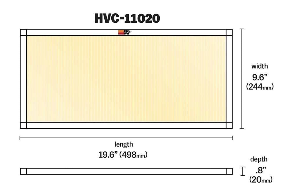 K&N Engineering K&N HVAC Filter 10 X 20 X 1 Merv 11 HVC-11020