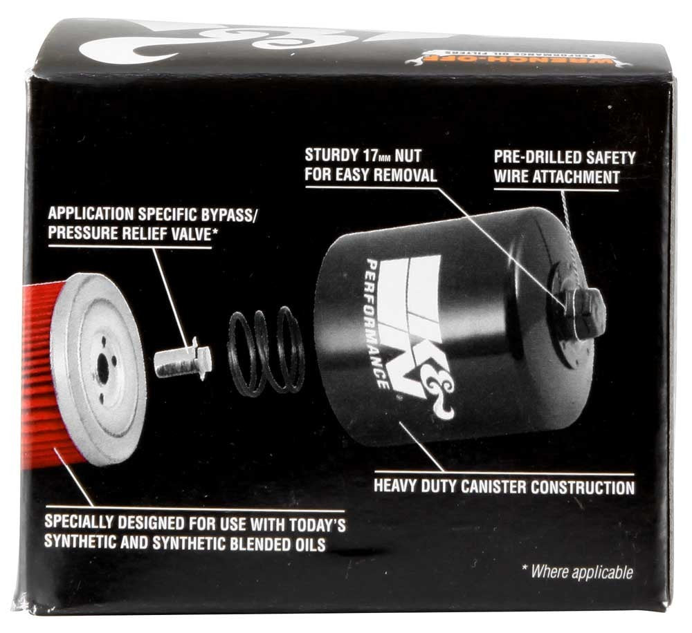 K&N Engineering K&N Yamaha / Kymco 2.813in OD x 2.469in H Oil Filter KN-147