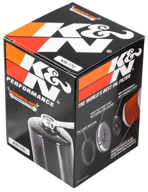 K&N Engineering K&N Harley Davidson 3in OD x 4.063in H Oil Filter KN-170