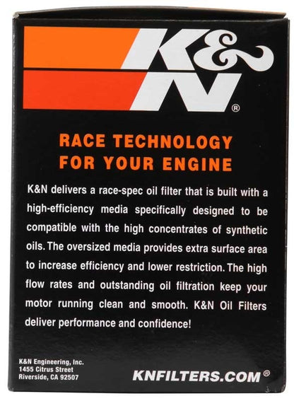 K&N Engineering K&N Harley Davidson / Buell 3in OD x 4.063in H Black Oil Filter KN-171B