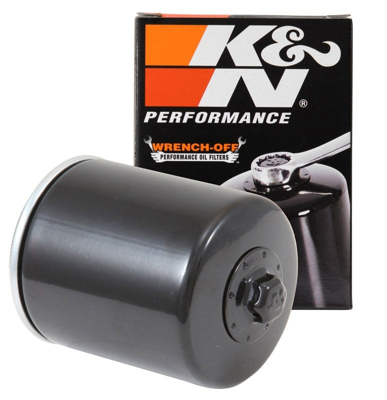 K&N Engineering K&N Harley Davidson / Buell 3in OD x 4.063in H Black Oil Filter KN-171B