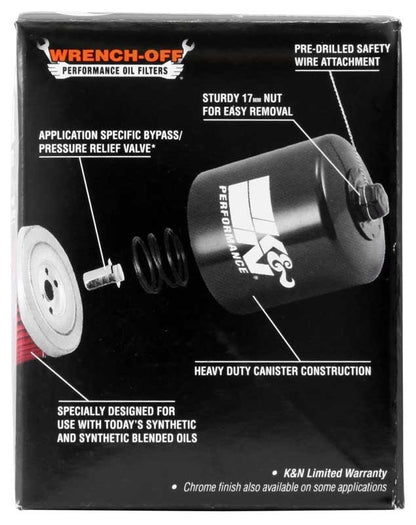 K&N Engineering K&N Buell 2.563in OD x 2.969in H Oil Filter KN-177