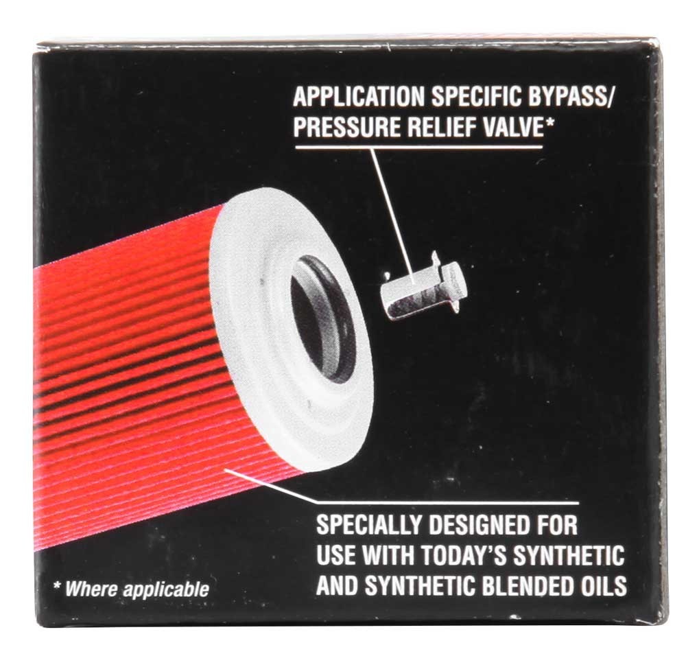 K&N Engineering K&N Oil Filter 1.656in OD x 1.656in H - Powersports Cartridge KN-185