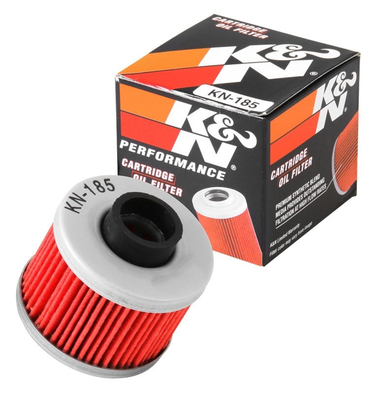 K&N Engineering K&N Oil Filter 1.656in OD x 1.656in H - Powersports Cartridge KN-185