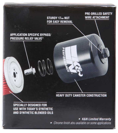 K&N Engineering K&N Oil Transmission Filter, Powersports - Canister KN-191