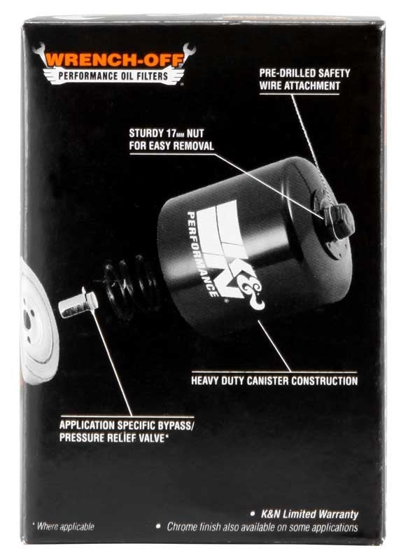 K&N Engineering K&N Polaris 2.688in OD x 3.813in H Oil Filter KN-196