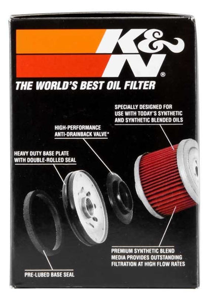 K&N Engineering K&N Polaris 2.688in OD x 3.813in H Oil Filter KN-196