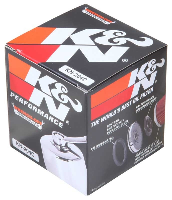 K&N Engineering K&N Honda / Kawasaki / Arctic Cat / Suzuki / Triumph / Yamaha 2.688in OD x 2.969in H Oil Filter KN-204C