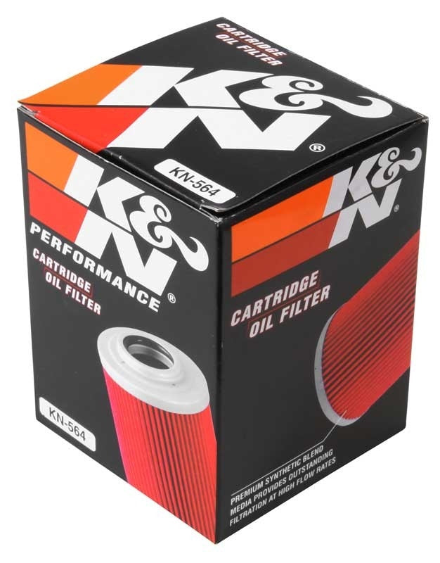 K&N Engineering K&N Can/AM Spyder RT 998/ Buell 1125R -2.2219in OD x 0.969in ID x 3.813in H Oil Filter KN-564
