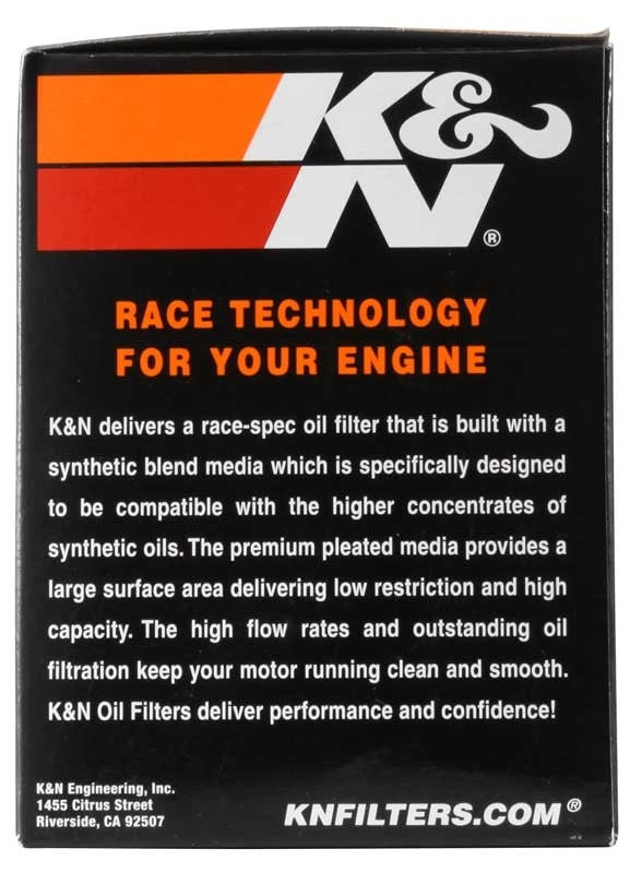 K&N Engineering K&N Can/AM Spyder RT 998/ Buell 1125R -2.2219in OD x 0.969in ID x 3.813in H Oil Filter KN-564