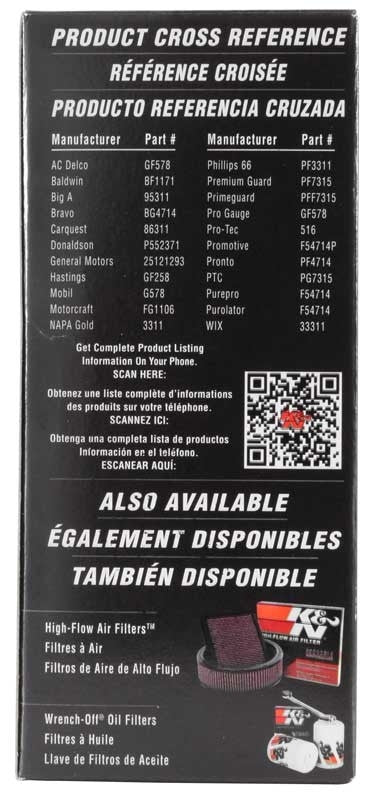 K&N Engineering K&N Cellulose Media Fuel Filter 3in OD x 5.625in L PF-2200
