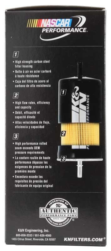 K&N Engineering K&N Cellulose Media Fuel Filter 3in OD x 5.625in L PF-2200