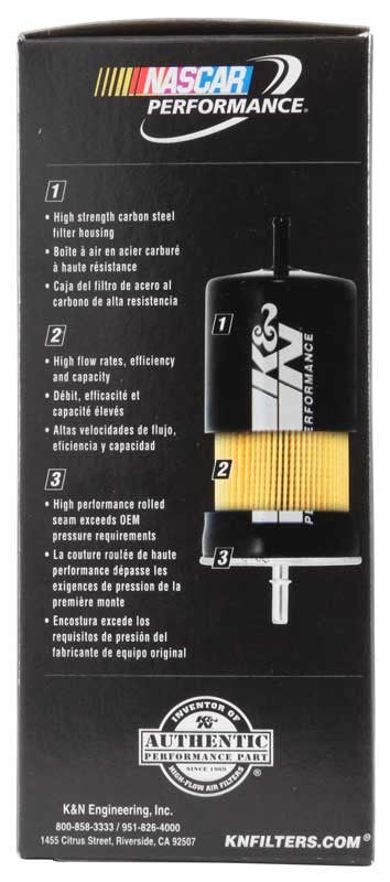 K&N Engineering K&N Cellulose Media Fuel Filter 3in OD x 5.625in L PF-2200
