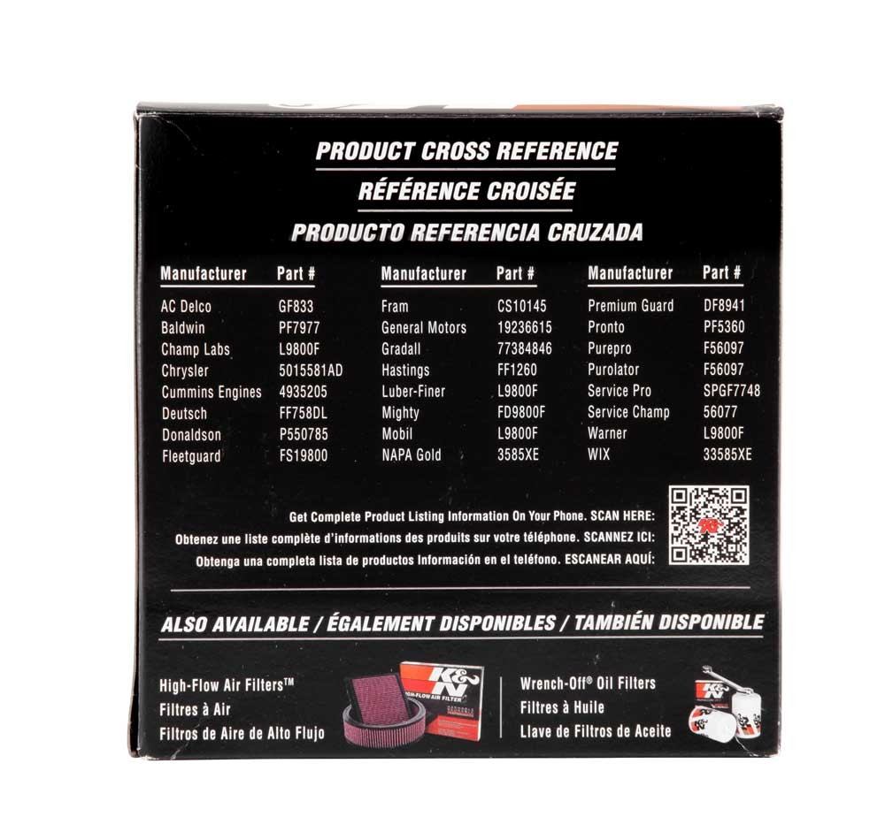 K&N Engineering K&N 03-09 Dodge Ram 5.9L L6 Diesel 3.375in OD x 3.969in L Fuel FIlter PF-4200