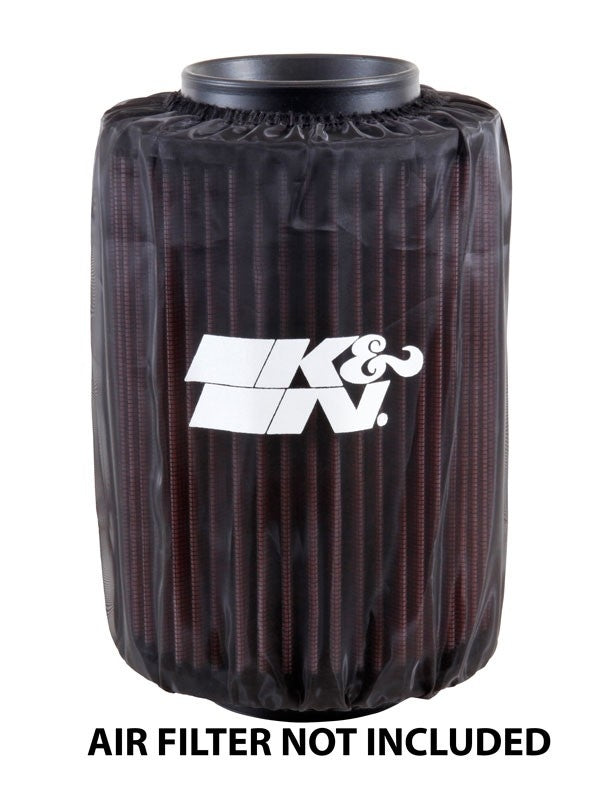 K&N Engineering K&N Air Filter Wrap Drycharger - Round Straight - Black for Polaris Ranger PL-8007DK