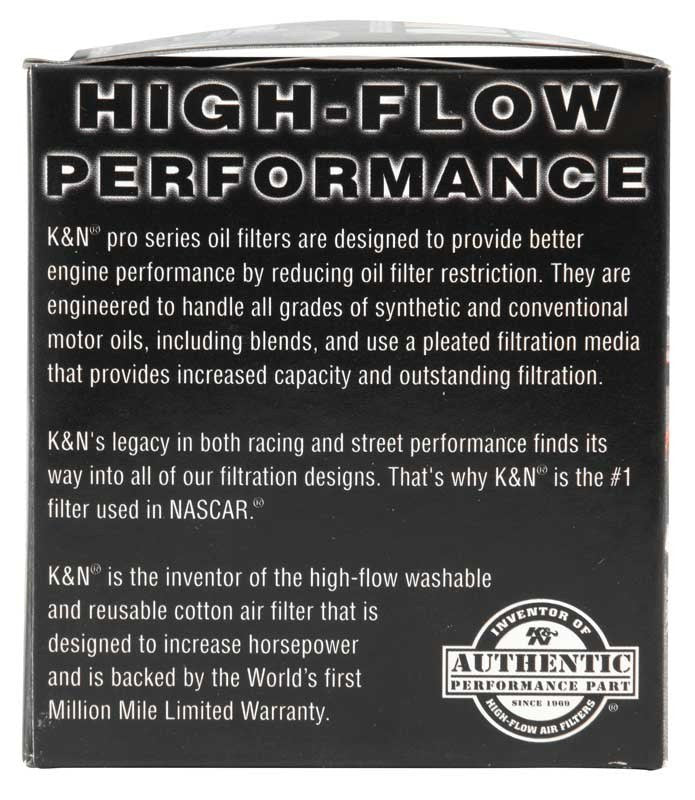 K&N Engineering K&N Oil Filter for Buick / Pontiac / Jeep / Toyota / Chevy / GMC 3in OD x 3.75in H PS-1007