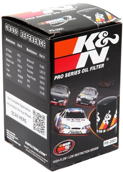 K&N Engineering K&N Oil Filter 3in OD x 5.094in H for Buick/Chevrolet/Pontiac/GMC/Oldsmobile/GMC/Cadillac PS-2001