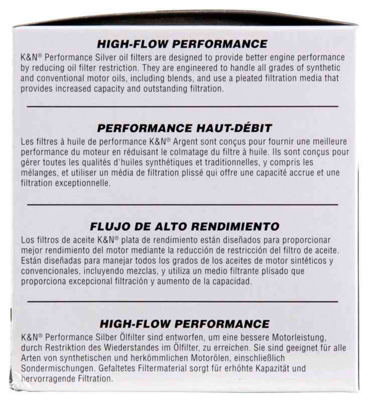 K&N Engineering K&N Oil Filter for Fiat/Porsche/Triump/Alfa Romeo/MG/Dodge/Mercury/Toyota 3.656in OD x 4in H PS-2004