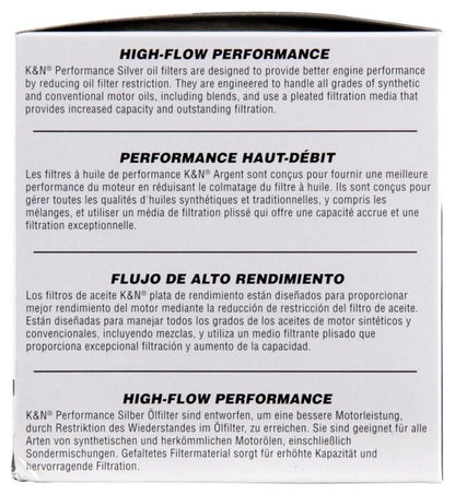 K&N Engineering K&N Oil Filter for Fiat/Porsche/Triump/Alfa Romeo/MG/Dodge/Mercury/Toyota 3.656in OD x 4in H PS-2004