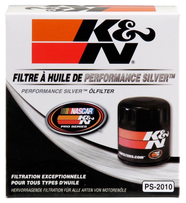 K&N Engineering K&N Oil Filter for Ford/Lincoln/Mercury/Mazda/Chrysler/Dodge/Jeep/Cadillac/Ram 3.656in OD x 4in H PS-2010