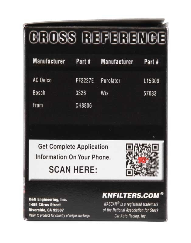 K&N Engineering K&N Pro Series Oil FIlter 1.188in ID x 2.125in OD x 2.688in H for 99-01 Cadillac Catera PS-7001