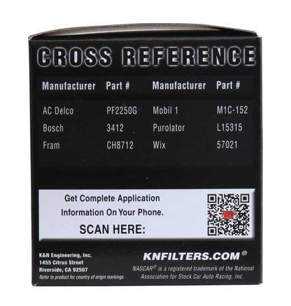 K&N Engineering K&N Pro Series Oil FIlter 1.125in ID x 2.969in OD x 3in H for Volvo 464/C70/S40/S60/S70/S80/V40/V70 PS-7002