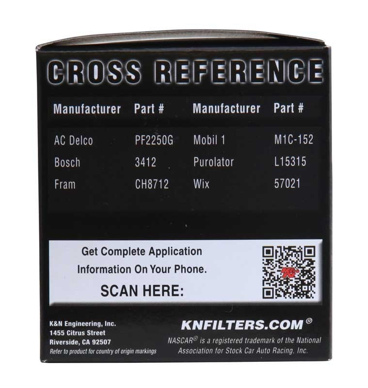K&N Engineering K&N Pro Series Oil FIlter 1.125in ID x 2.969in OD x 3in H for Volvo 464/C70/S40/S60/S70/S80/V40/V70 PS-7002