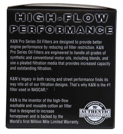 K&N Engineering K&N Pro Series Oil FIlter 1.125in ID x 2.969in OD x 3in H for Volvo 464/C70/S40/S60/S70/S80/V40/V70 PS-7002