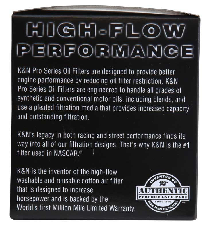 K&N Engineering K&N Pro Series Oil FIlter 1.125in ID x 2.969in OD x 3in H for Volvo 464/C70/S40/S60/S70/S80/V40/V70 PS-7002