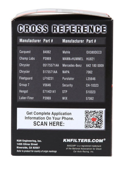 K&N Engineering K&N 2010+ Mercedes Benz GLE350D 3.0L V6 DSL 2.75in OD x 3.625in H Oil Filter PS-7028