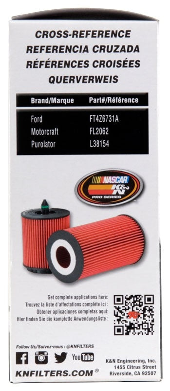 K&N Engineering K&N  Automotive Pro Series Oil Filter for 15-16 Ford F150 2.7L PS-7037