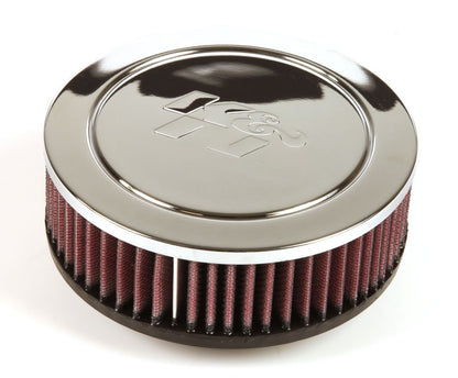 K&N Engineering K&N Universal Chrome Filter 2 1/16in Flange / 6in OD / 2in H / CR TP V RA-045V