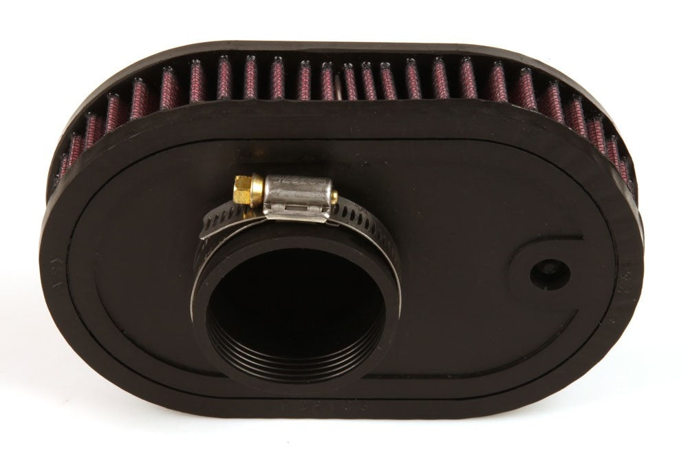 K&N Engineering K&N Universal Chrome Filter-Oval Straight 4.5 Inch O/S Width 7 Inch O/S Length 1.5 Inch Height RA-070V