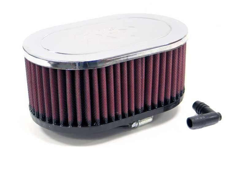 K&N Engineering K&N Universal Chrome Air Filter 2-19/16in FLG 7 x 4-1/2in Base 3in Height RA-077V