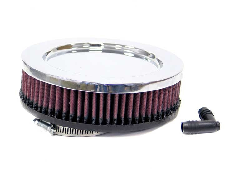 K&N Engineering K&N Universal Chrome V Filter 3 Inch O/S Flg 7 Inch OD 2 Inch H RA-097V