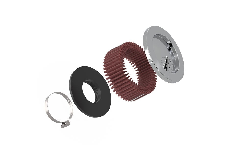 K&N Engineering K&N Universal Chrome Filter 2.438in Flange ID x 5.125in OD x 2in H RC-0850
