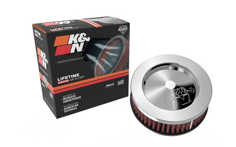 K&N Engineering K&N Universal Chrome Filter 2.438in Flange ID x 5.125in OD x 2in H RC-0850