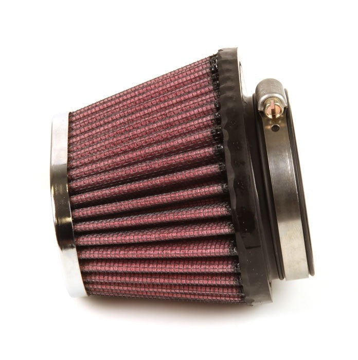 K&N Engineering K&N Uni Chrome Oval Tapered Filter 2.125in FlgID x 4inB OL x 3inB OW x 3inT OL x 2inT OW x 2.75in H RC-0981