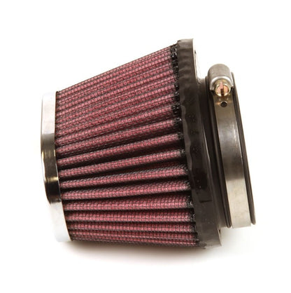 K&N Engineering K&N Uni Chrome Oval Tapered Filter 2.125in FlgID x 4inB OL x 3inB OW x 3inT OL x 2inT OW x 2.75in H RC-0981