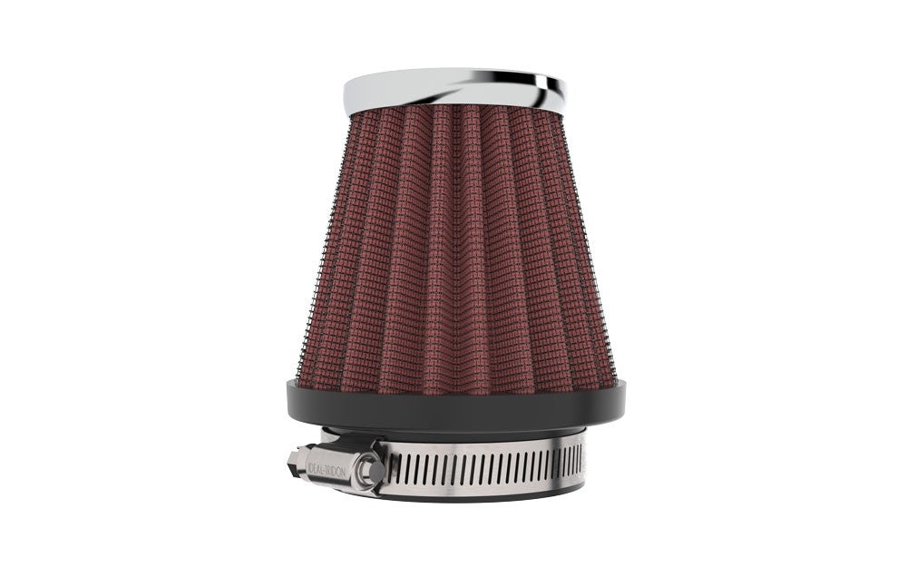 K&N Engineering K&N Universal Chrome Filter 1 15/16 inch FLG / 3 inch Base / 2 inch Top / 3 inch Height RC-1060