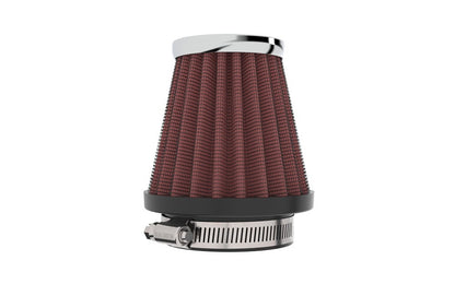 K&N Engineering K&N Universal Chrome Filter 1 15/16 inch FLG / 3 inch Base / 2 inch Top / 3 inch Height RC-1060