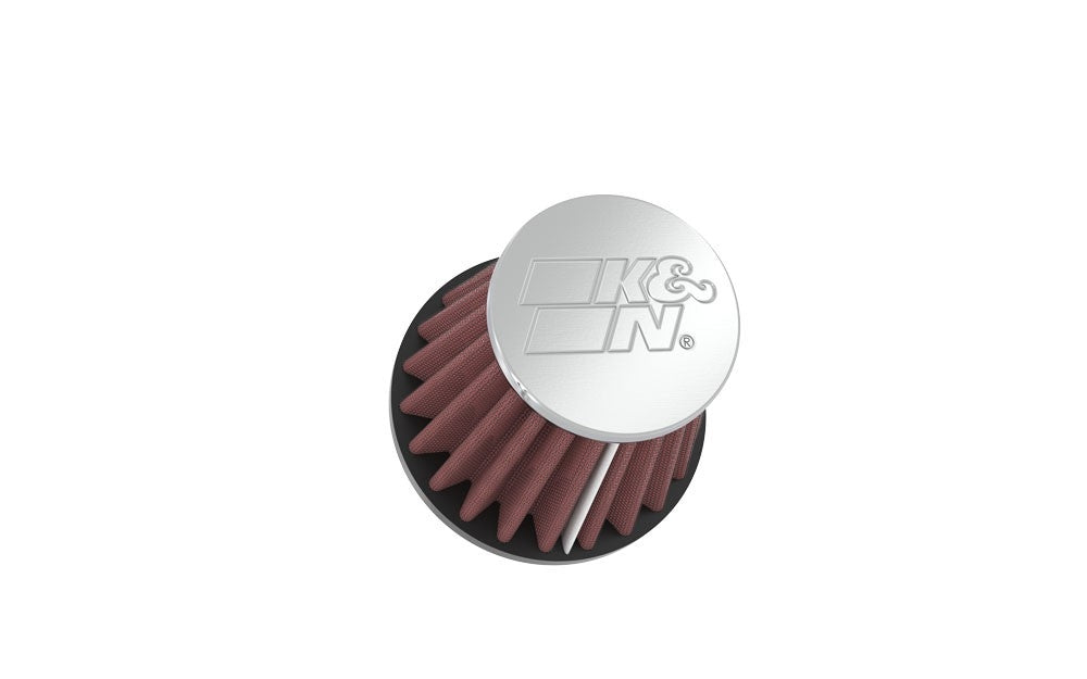K&N Engineering K&N Universal Chrome Filter-Round Tapered-1.688in Flange ID x 2in Top OD x 3in Base OD x 2.75in H RC-1070
